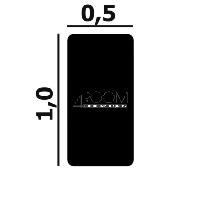 Рейка из дюрополимера под покраску - молдинг Perfect Plus P132-2000, 10х5х2000 мм