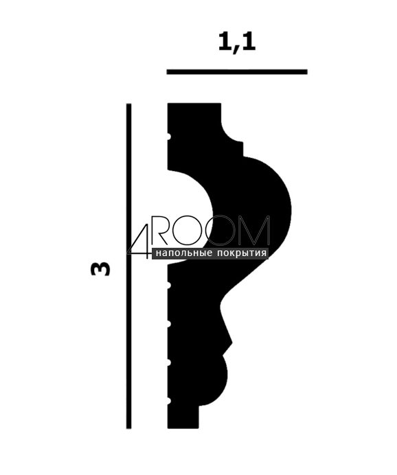 reyka-iz-dyuropolimera-pod-pokrasku-molding-perfect-plus-p145-2000-11h30h2000-mm