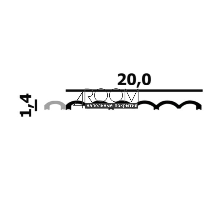 reyka-iz-dyuropolimera-pod-pokrasku-molding-perfect-plus-p135-2800-14h33h2800-mm