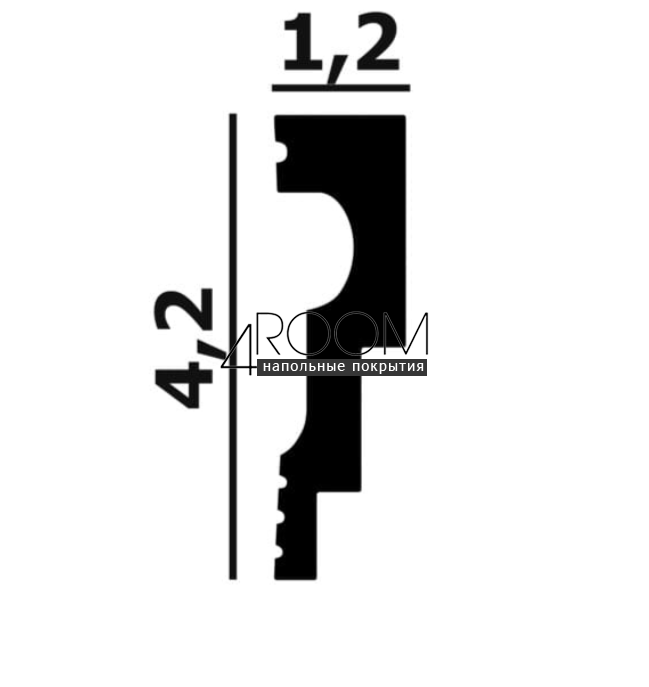 reyka-iz-dyuropolimera-pod-pokrasku-molding-perfect-plus-p105-2000-12h42h2000-mm